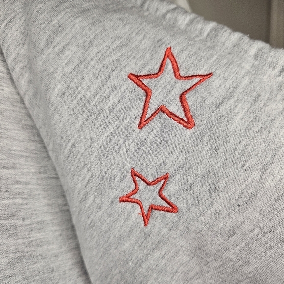 Mickey Mouse Womens Grey Sketch Hooded Sweatshirt Drawstring Embroidered Patches - Picture 10 of 15